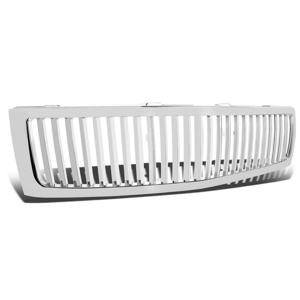 For 07-13 Chevy Silverado 1500 Vertical Fence Style Front Bumper Grille Matte